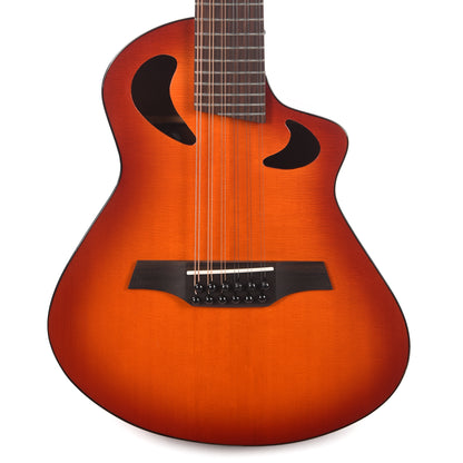 Veillette Avante Series Gryphon 18.13" Scale D-Tuned 12-String Acoustic-Electric Tobacco Burst w/Premium Gig Bag & Fishman Electronics
