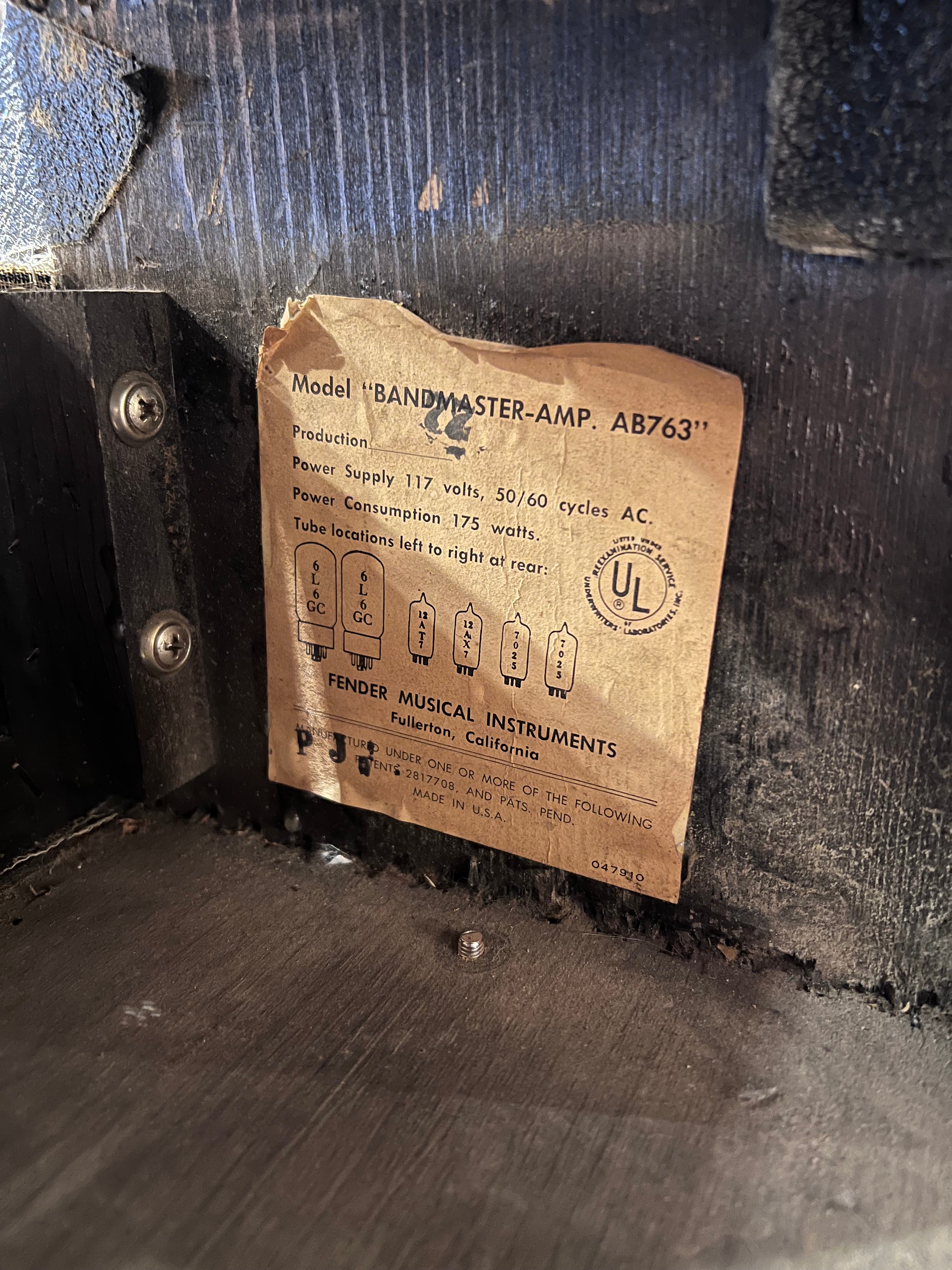 Fender Fender Bandmaster w/ 2x12 Cab 1966 - Dave Amato of REO Speedwagon