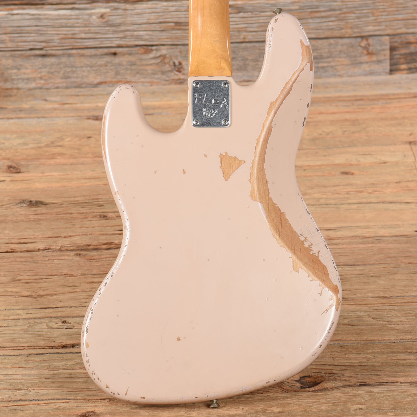 Fender Artist Series Flea Signature Road Worn Jazz Bass Shell Pink 2016