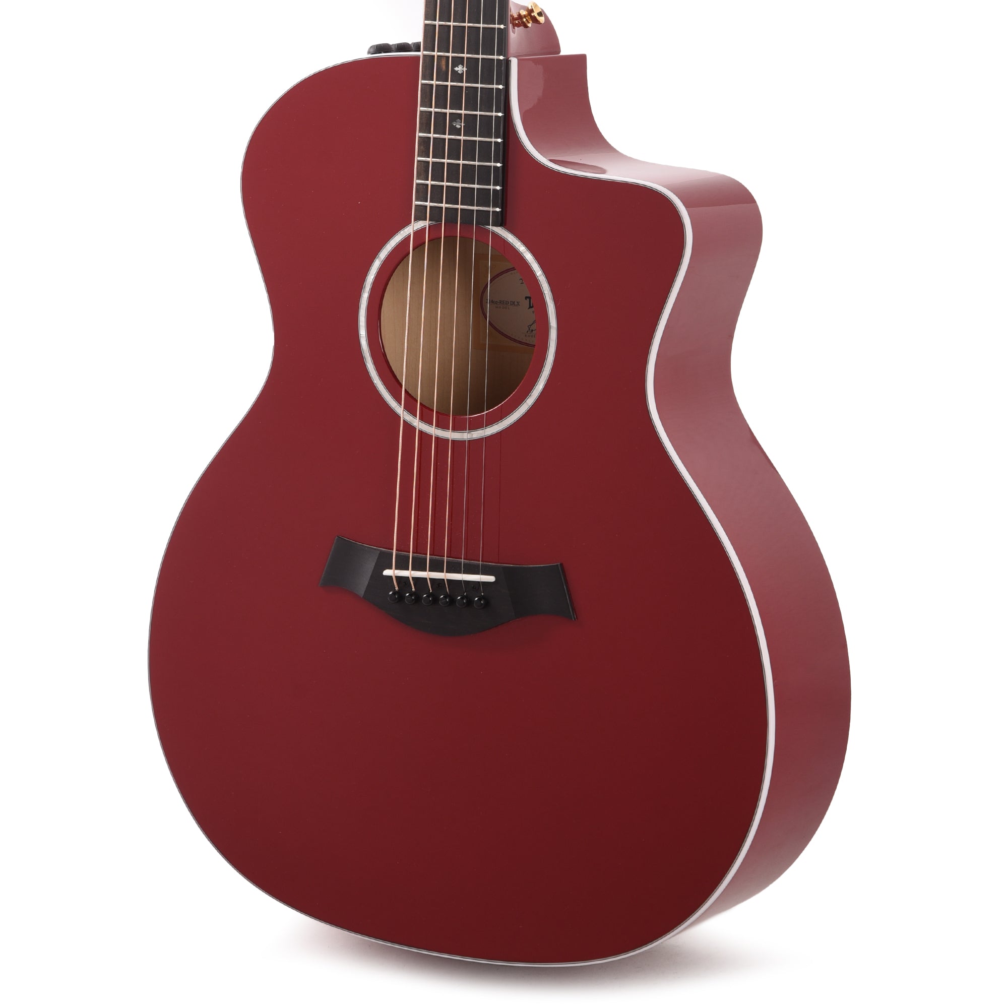 Taylor 214ce-RED Deluxe Grand Auditorium Sitka/Maple Red ES2