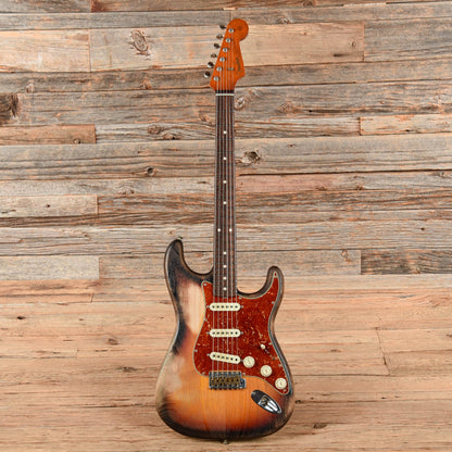 Fender Custom Shop Paul Waller Masterbuilt Sand Blast Stratocaster 3-Tone Sunburst 2023