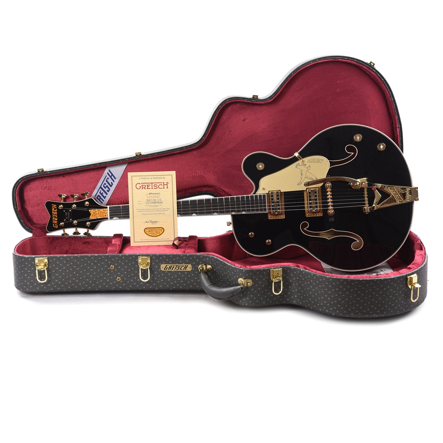 Gretsch Custom Shop G6136T-59 Falcon NOS Aged Black Master Built by Chad Henrichsen