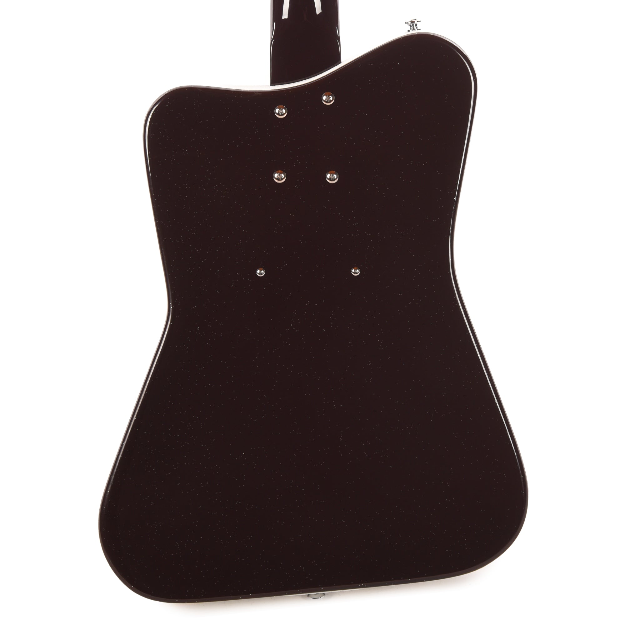 Danelectro Pro Semi-Hollowbody Electric Guitar Maroon with Silver Glitter