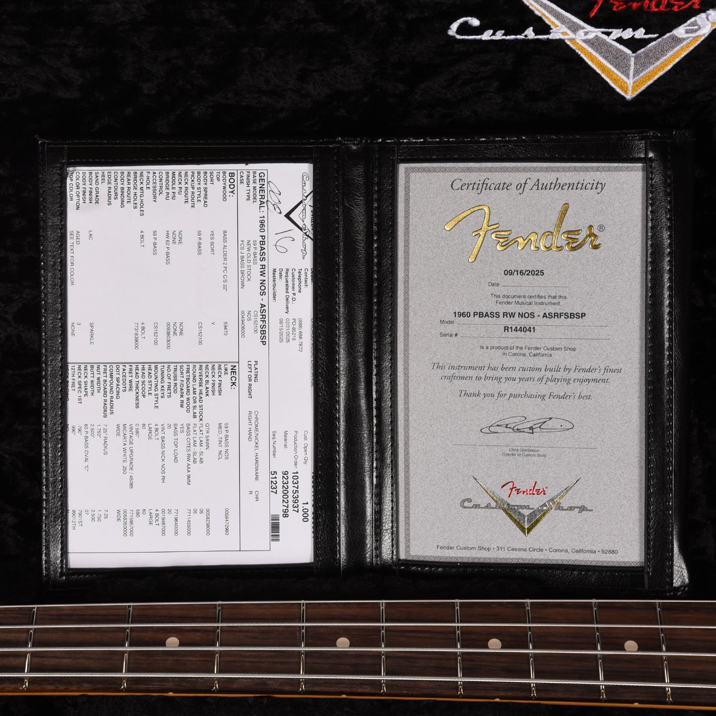 Fender Custom Shop 1960 Precision Bass NOS Aged Surf Burst Sparkle