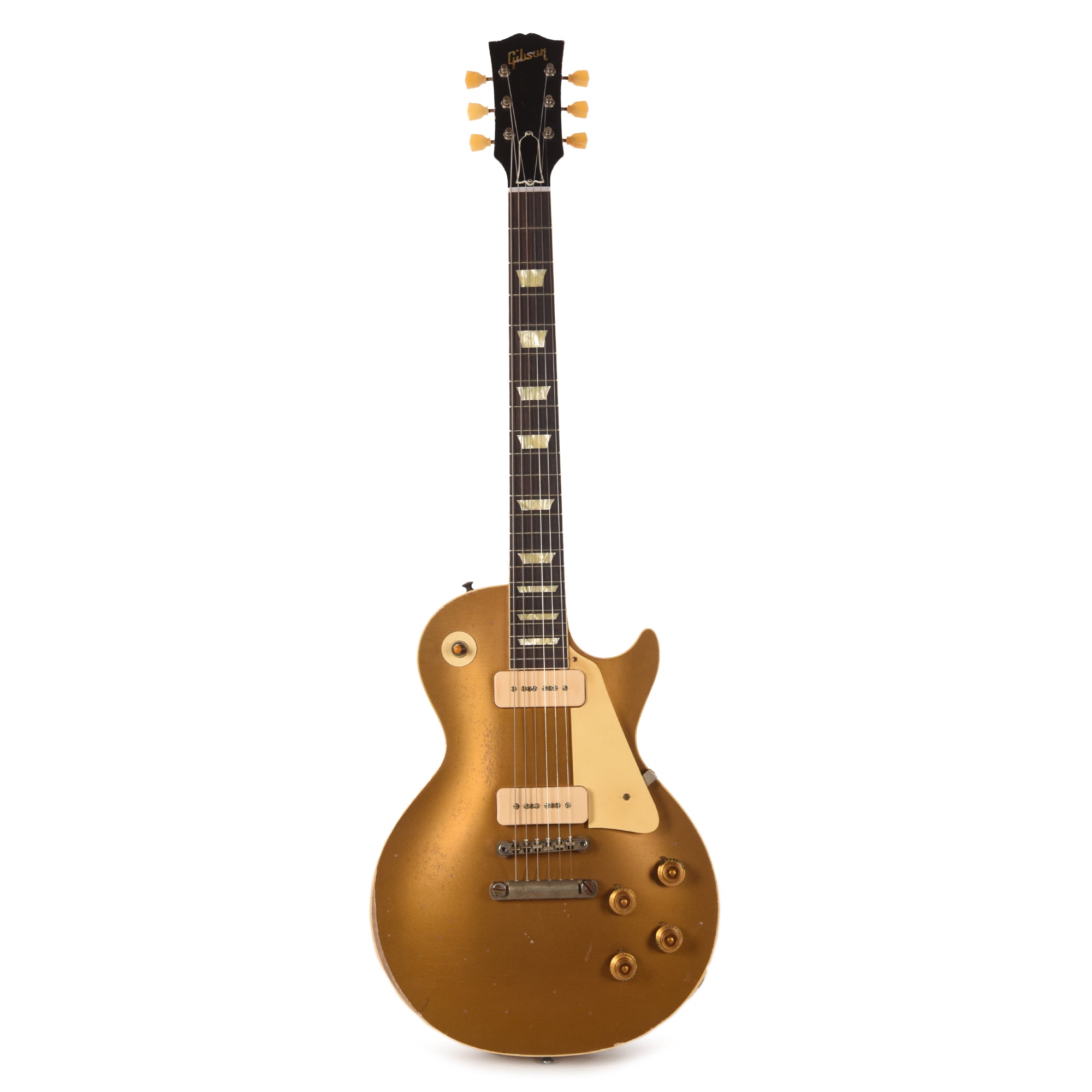 Gibson Custom Shop 1956 Les Paul Goldtop Reissue Double Gold All Over Ultralight Back Murphy Lab Heavy Aged
