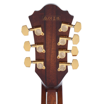 Ibanez AE3007FMHTBH 7-String Acoustic-Electric Guitar AE Tobacco Edge Burst High Gloss