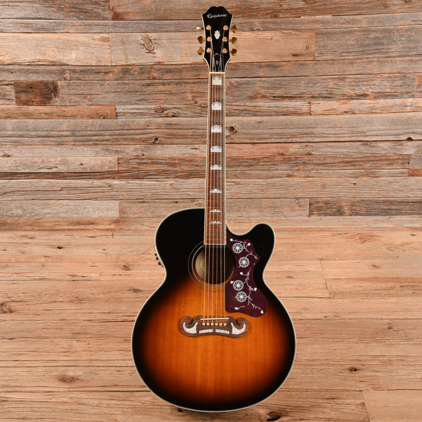 Epiphone EJ-200SCE/VS Sunburst 2019