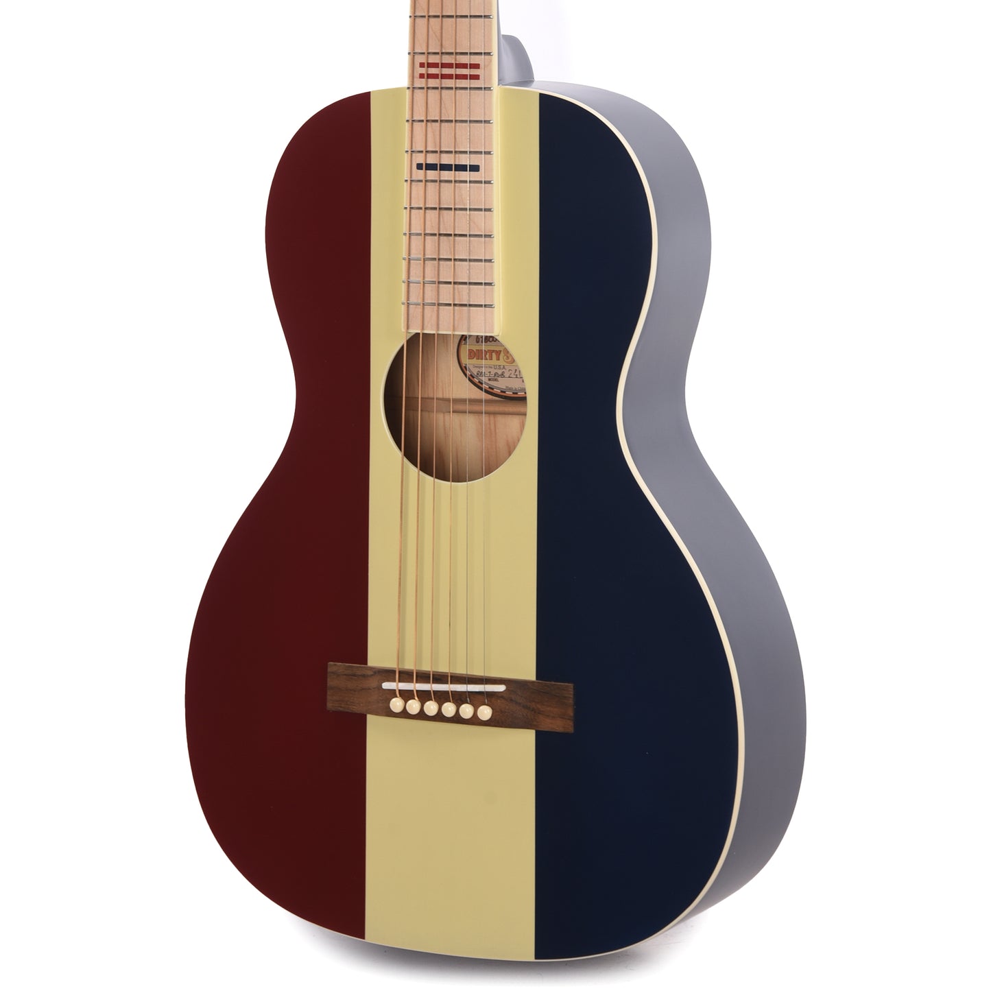 Recording King Limited Edition Dirty 30s Wrangler Single 0 Satin Red, White & Blue