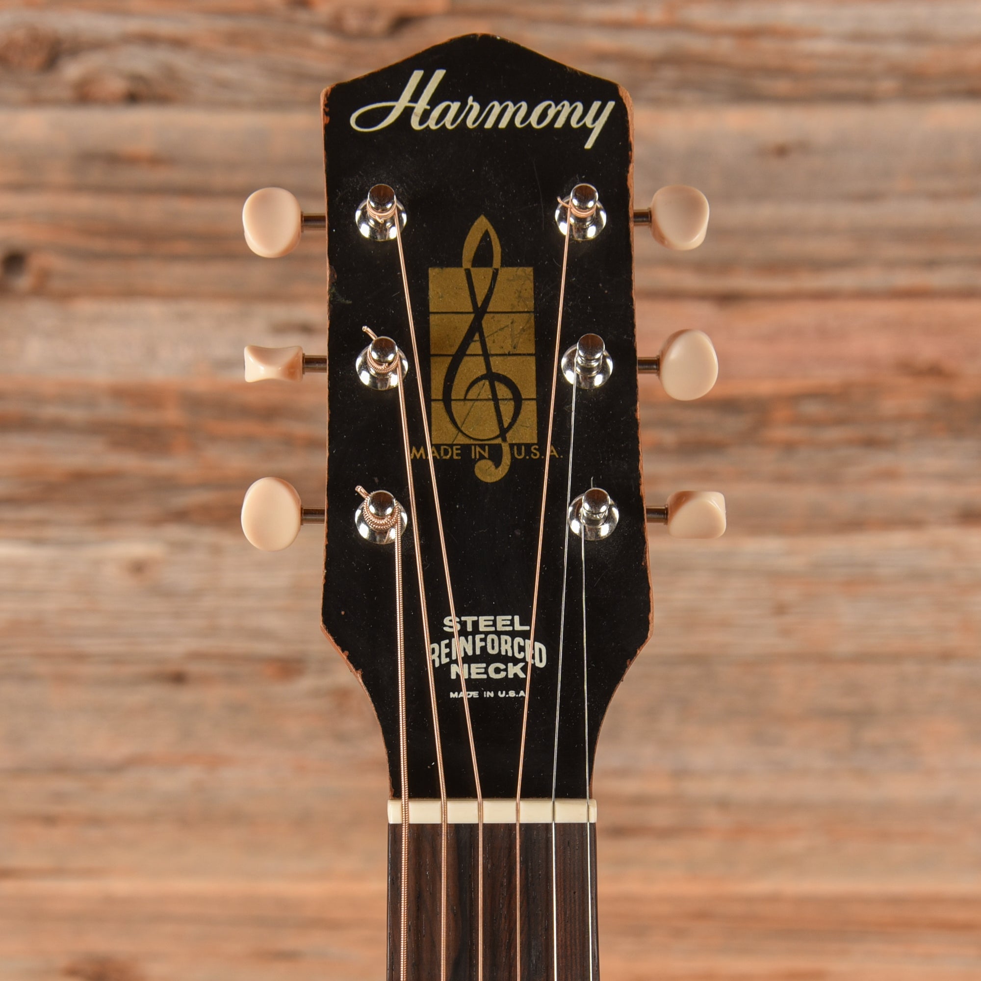 Harmony H-165 X-Brace Conversion Brown 1960s