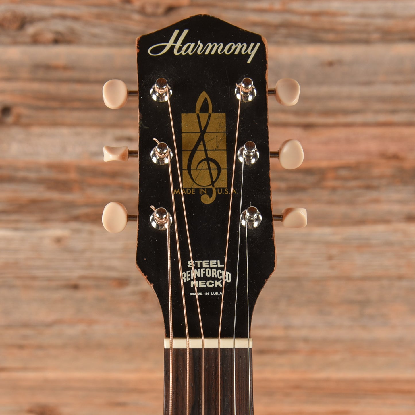 Harmony H-165 X-Brace Conversion Brown 1960s