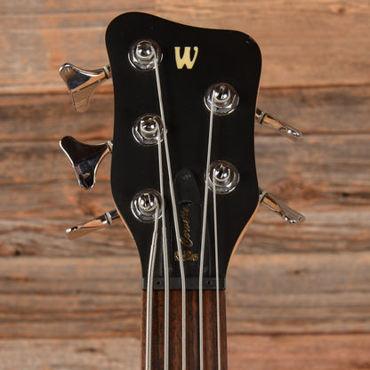 Warwick Rockbass Basic 5 Burgundy Red Transparent