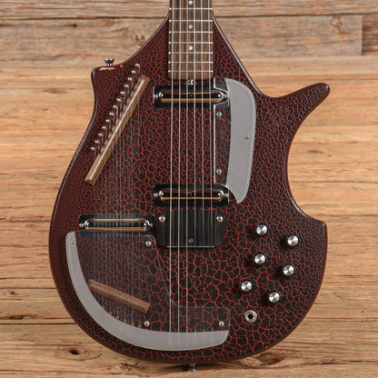 Jerry Jones Electric Sitar Red Crackle
