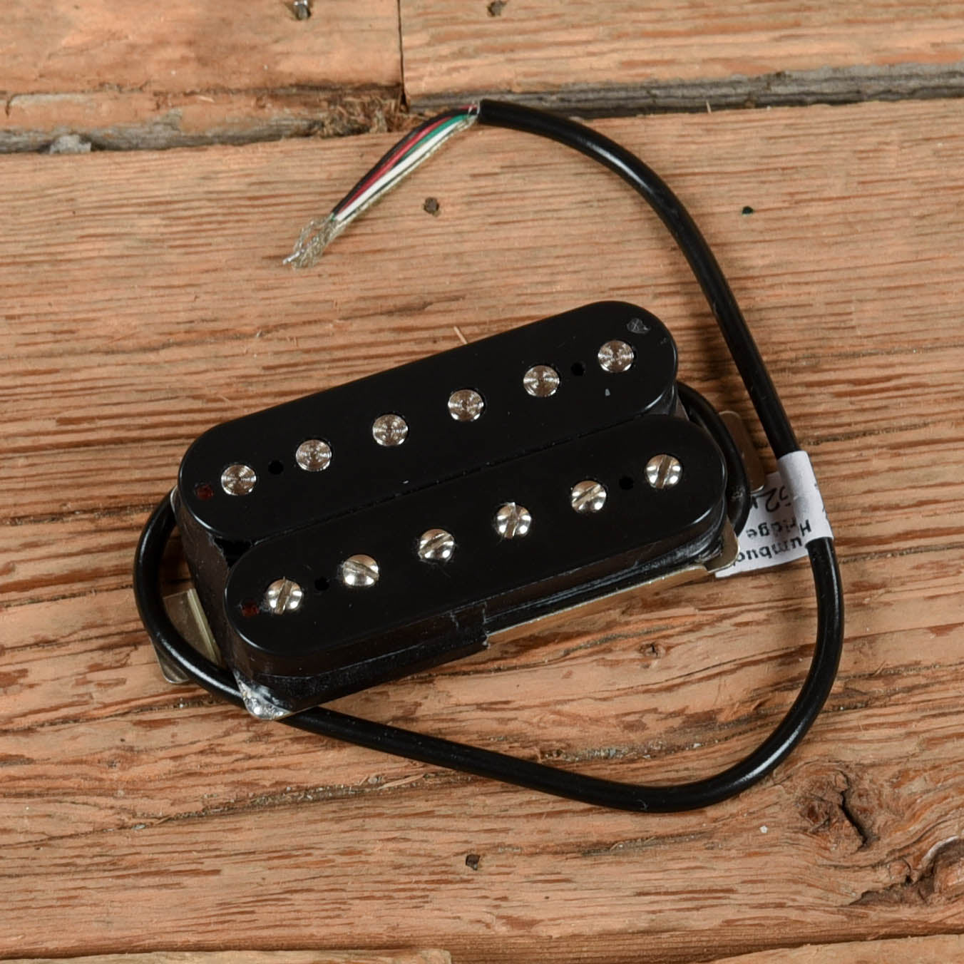 Lindy Fralin High Output Bridge Humbucker 52mm Black 4 Conductor with Shield