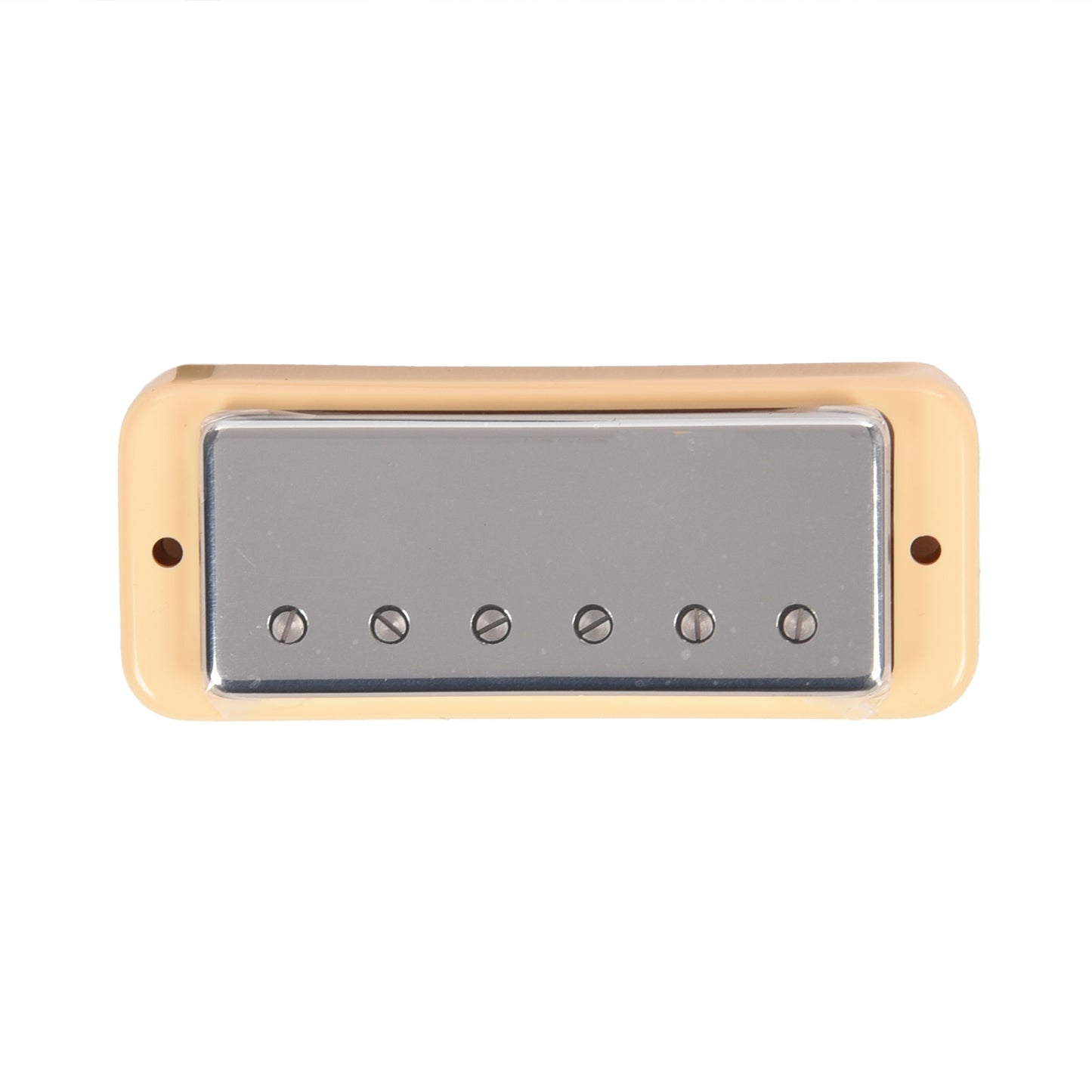 Lollar Mini Humbucker Neck Position Chrome Soap Bar / LP Mount Cream Ring 4-Conductor