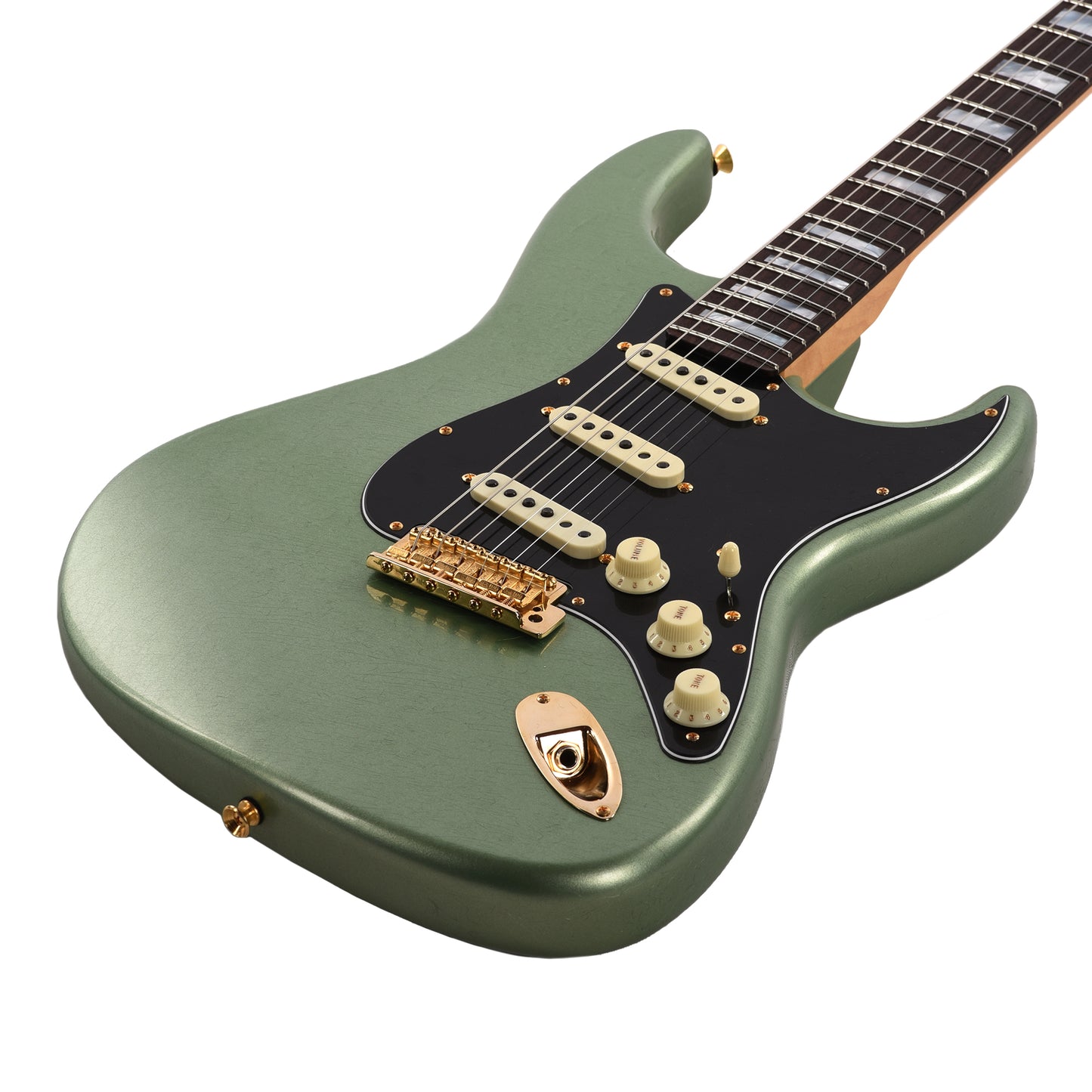 Fender Custom Shop Offset Stratocaster Deluxe Closet Classic Sage Green Metallic Master Built by Kyle McMillin