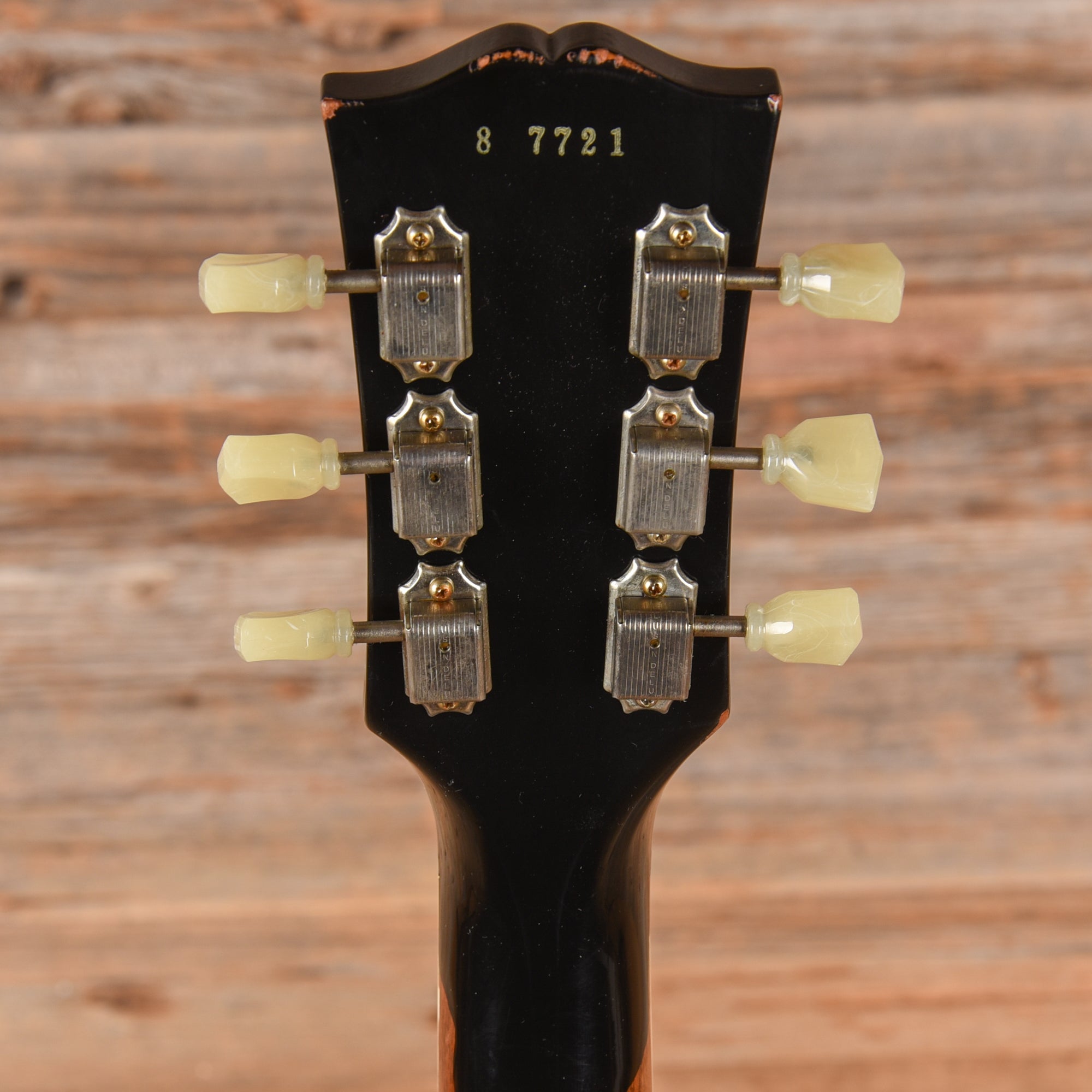 Gibson Custom Painted Over Series '58 Les Paul Standard Reissue Ebony Over Gold 2017