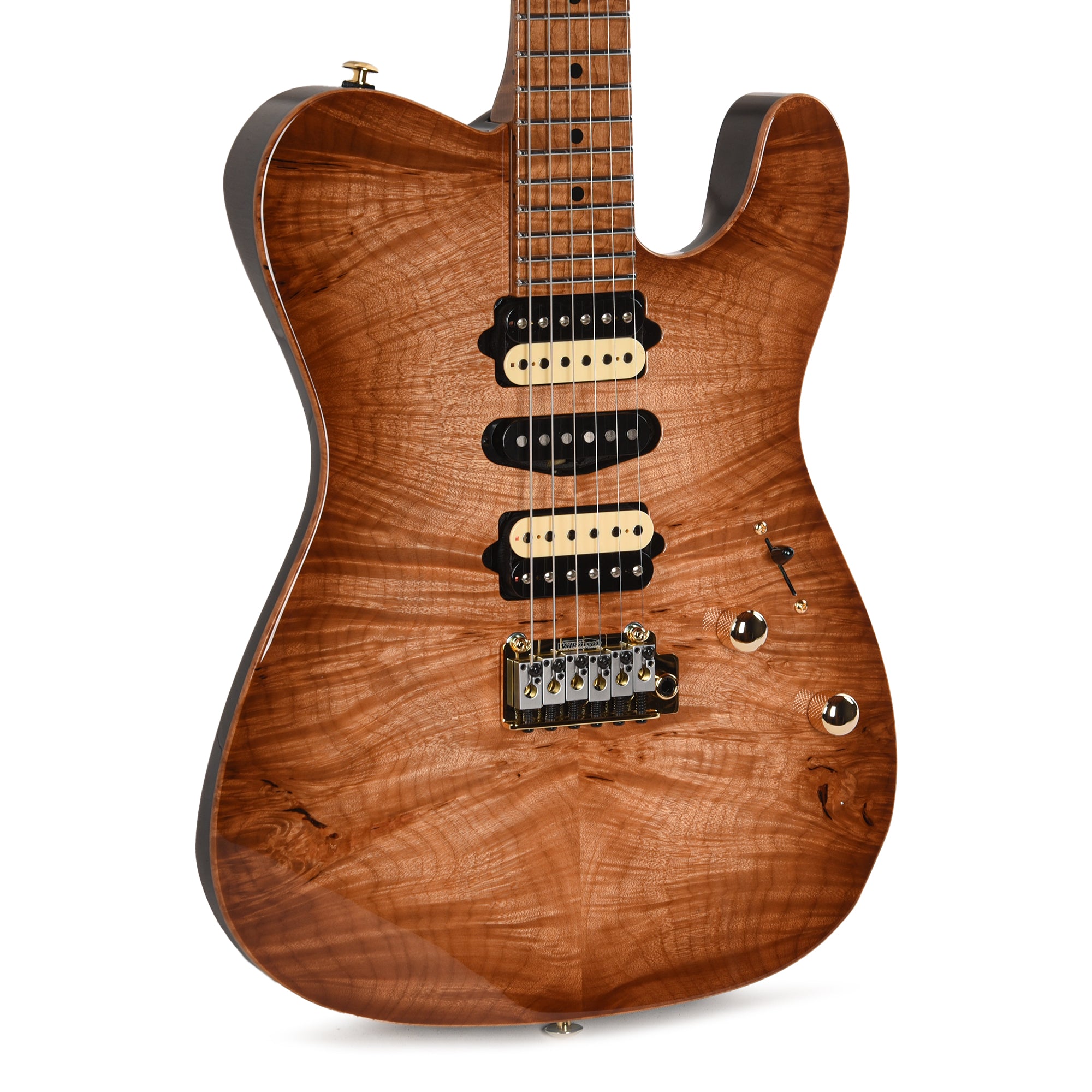 Suhr Custom Modern T Natural Burst w/CME-Selected Waterfall Burl Maple Top