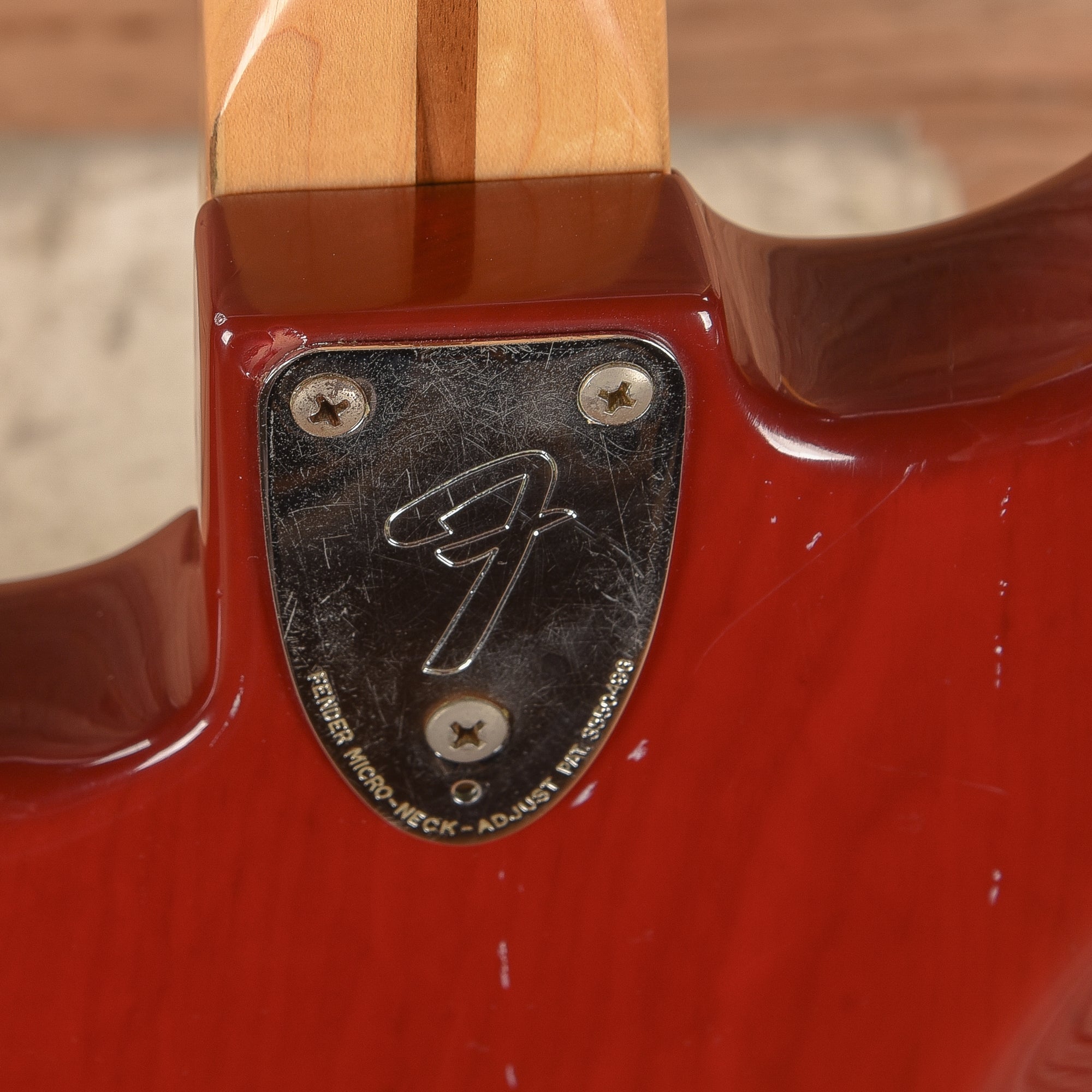 Fender Stratocaster Transparent Red 1981