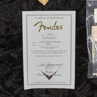 Fender Custom Shop Custom Deluxe Telecaster Natural 2014