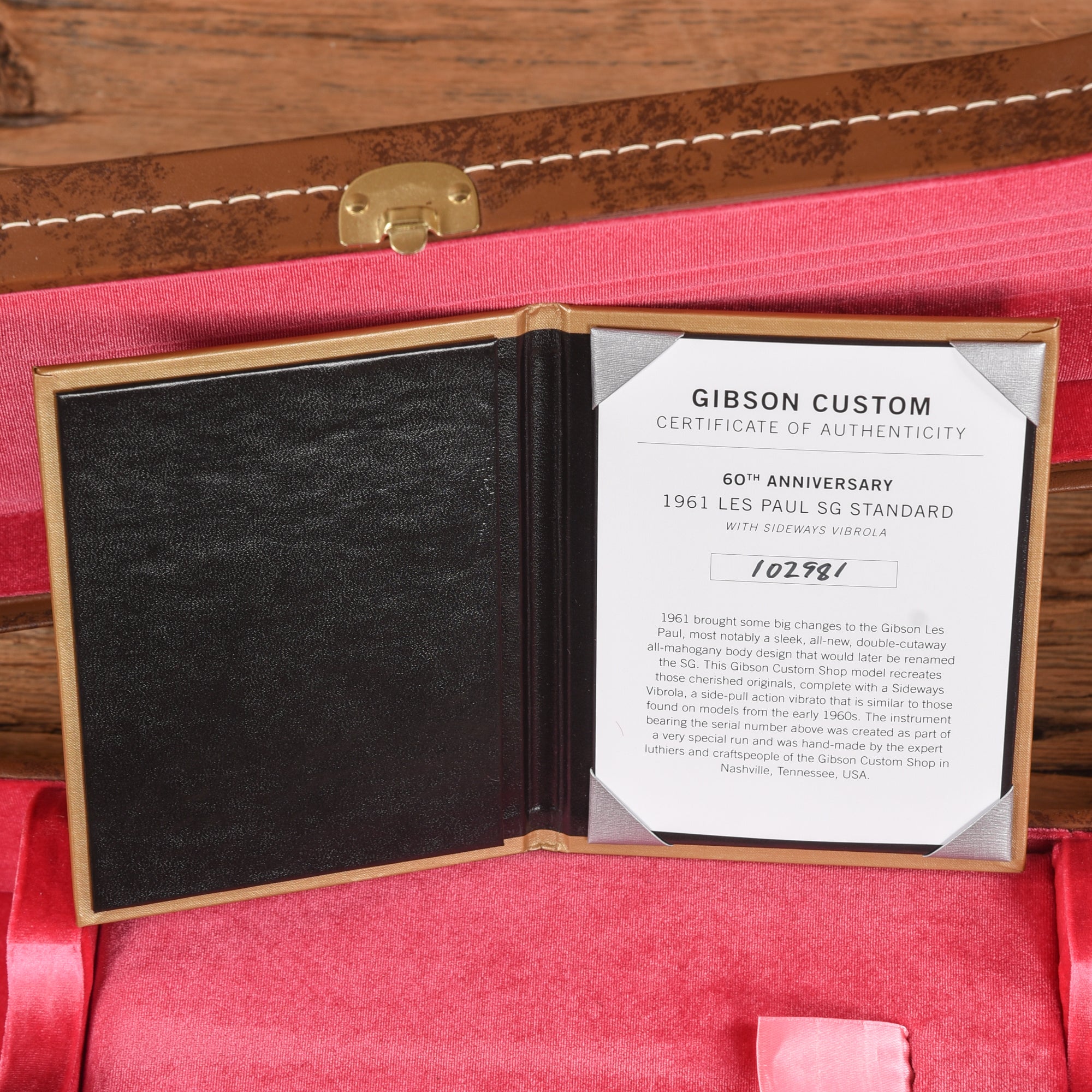 Gibson Custom 60th Anniversary '61 Les Paul SG Standard Cherry 2021