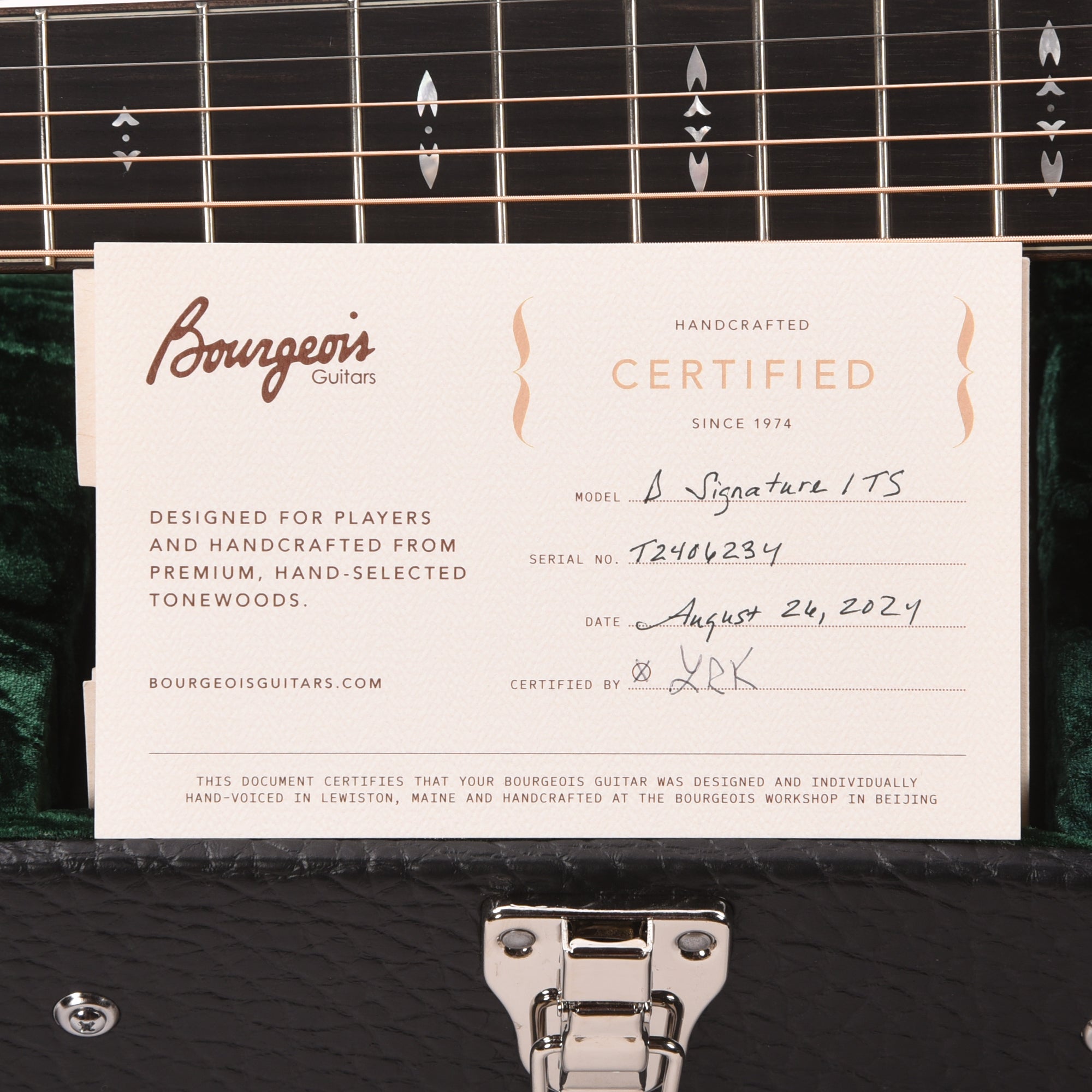 Bourgeois Touchstone Signature D Torrefied Alaskan Sitka/Madagascar Rosewood Natural