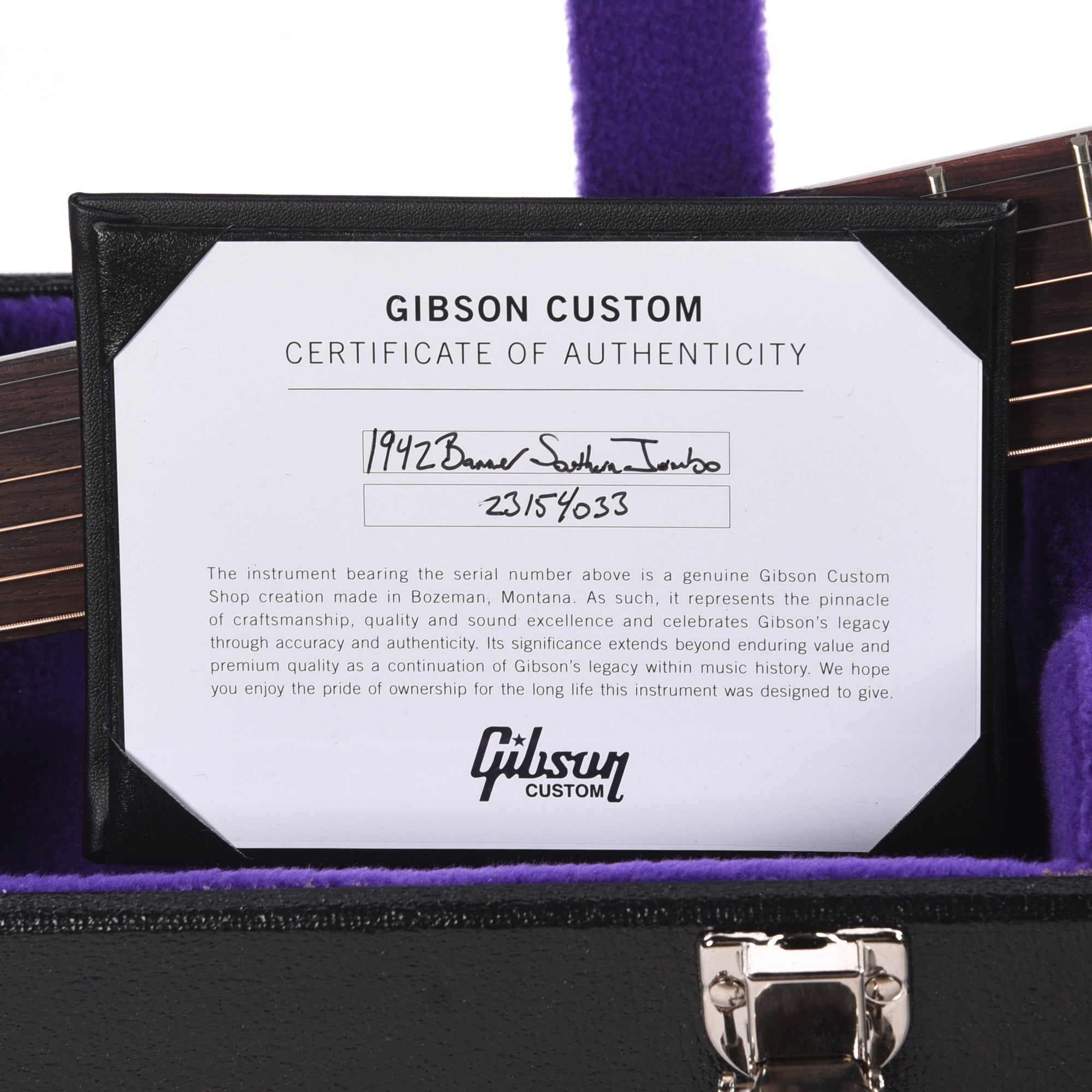 Gibson Custom Shop Historic Reissue 1942 Banner Southern Jumbo Vintage Sunburst