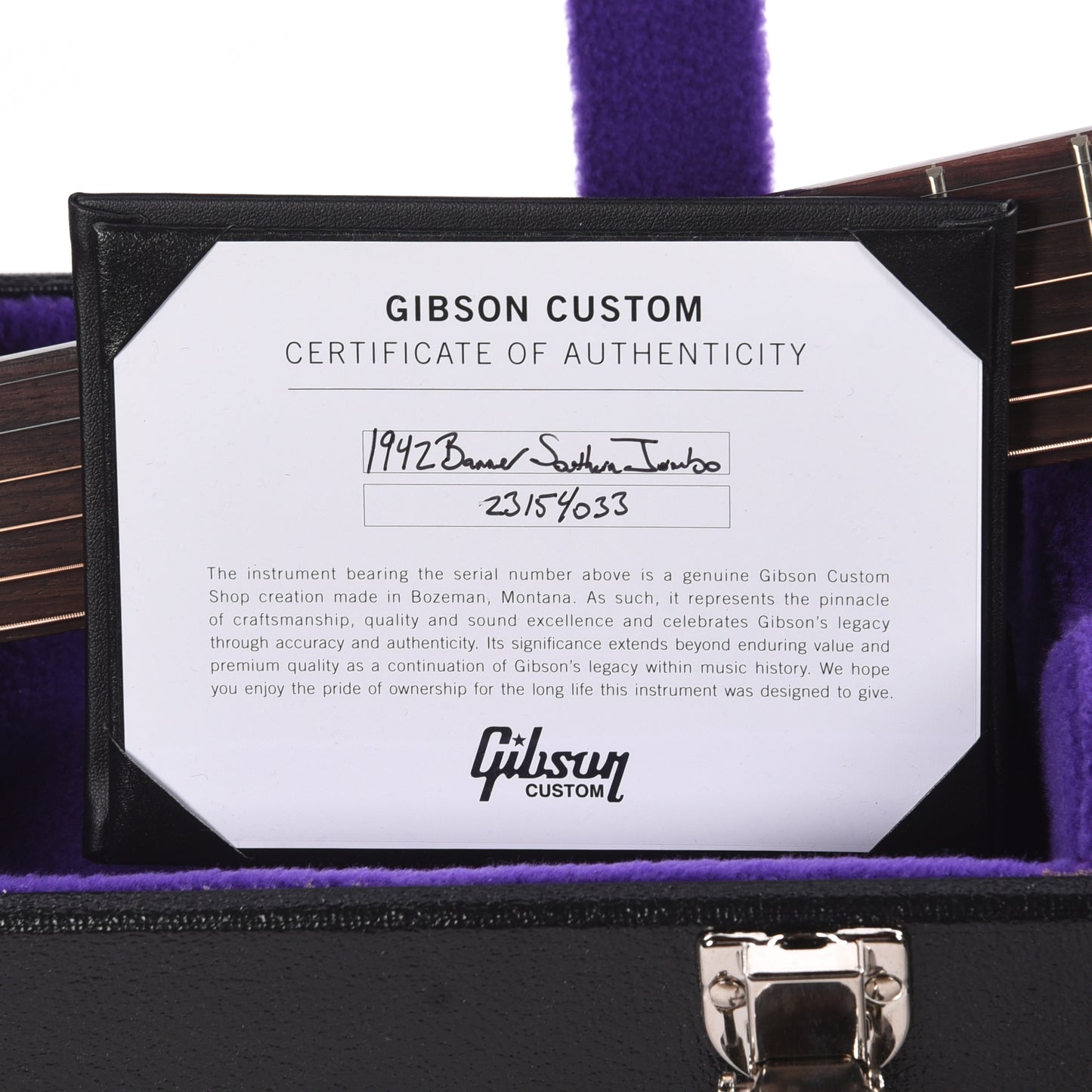 Gibson Custom Shop Historic Reissue 1942 Banner Southern Jumbo Vintage Sunburst