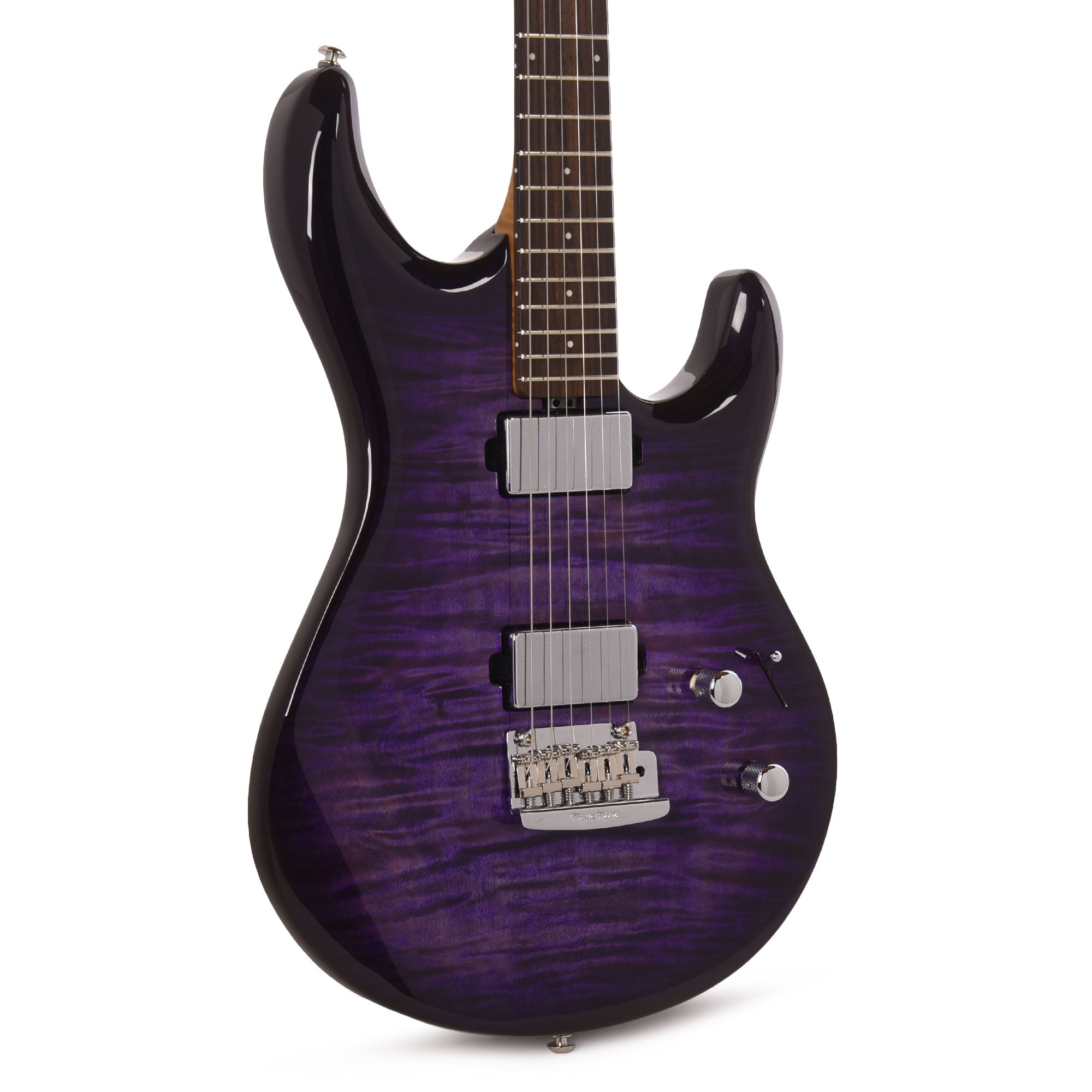 Music Man Luke 4 Maple Top HH Grape Slushie w/ Roasted Figured Maple Neck