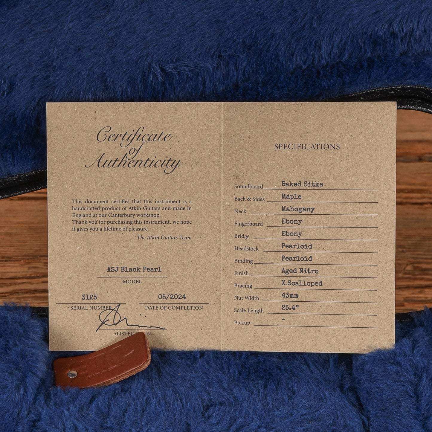 Atkin ASJ Black Pearl Aged Black