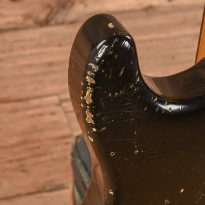 Shabat Lynx HSS Black Over 3-Tone Sunburst Relic 2022