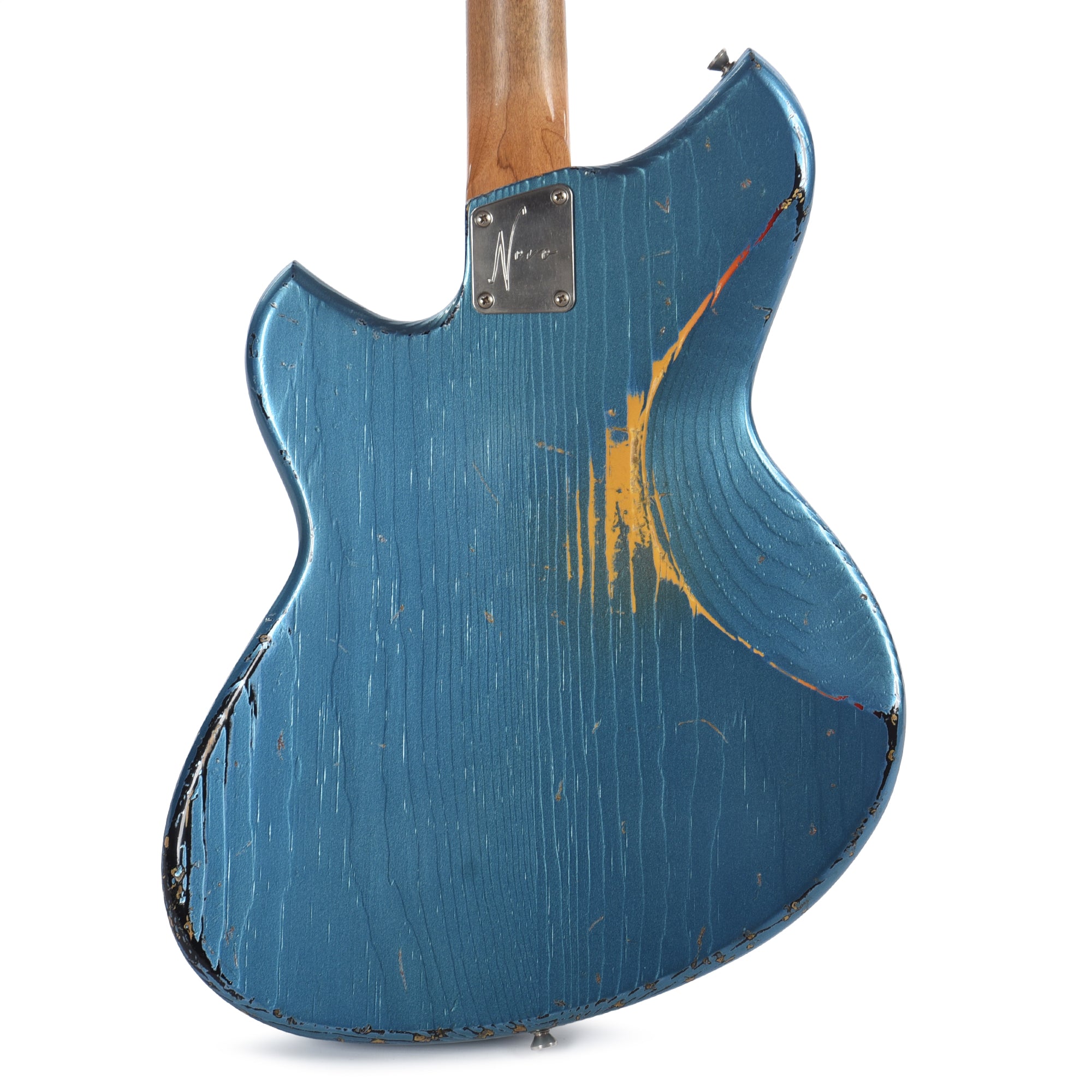 Novo Dealer Limited Nucleus Serus J Lake Placid Blue Over '64 3-Tone Burst Medium Distress