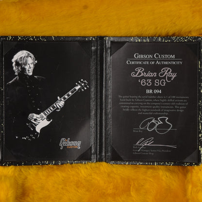 Gibson Custom Brian Ray ’63 SG Standard with Bigsby Silver Fox 2015