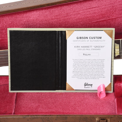 Gibson Custom Shop Murphy Lab Replica Kirk Hammett 1959 Les Paul Standard "Greeny" Aged