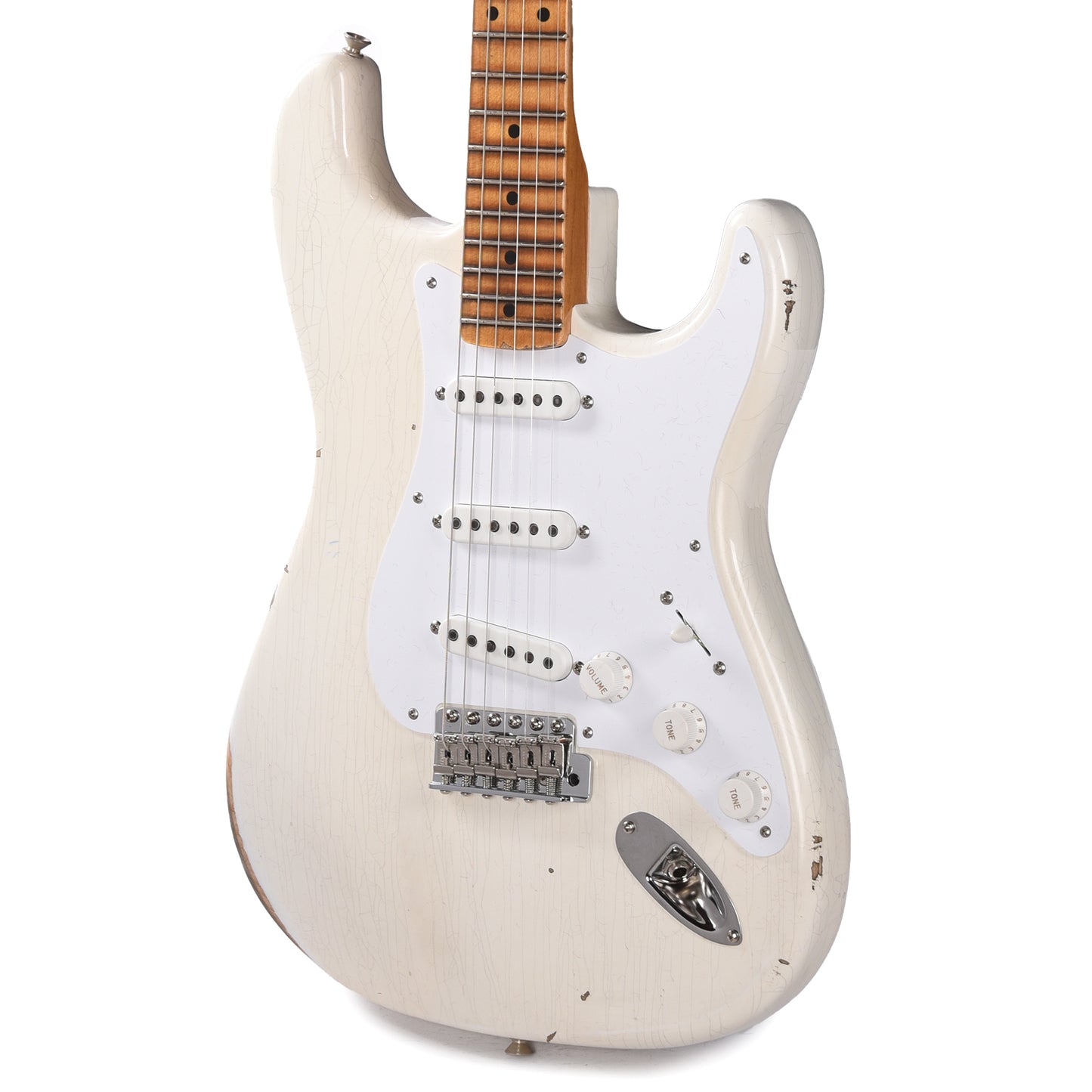 Fender Custom Shop Limited Edition Fat '54 Stratocaster Relic with Closet Classic Hardware Aged Arctic White