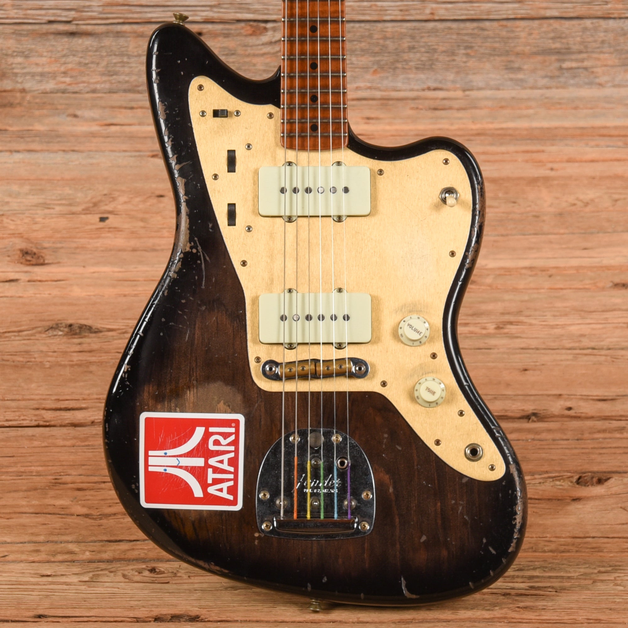 Fender Custom Shop '62 Pine Jazzmaster Heavy Relic Black 2024