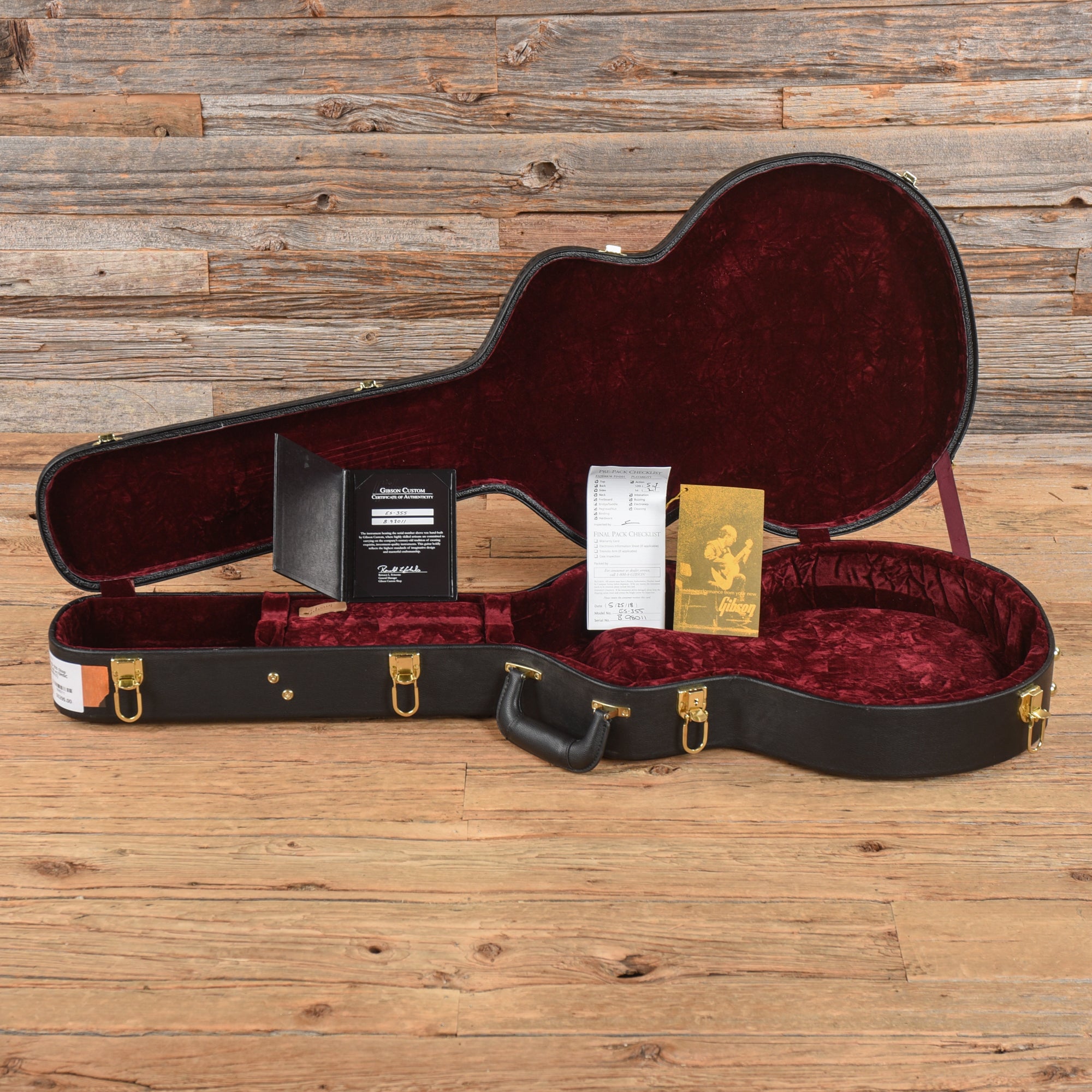 Gibson Custom ES-355 Stop Bar Viking Red 2018