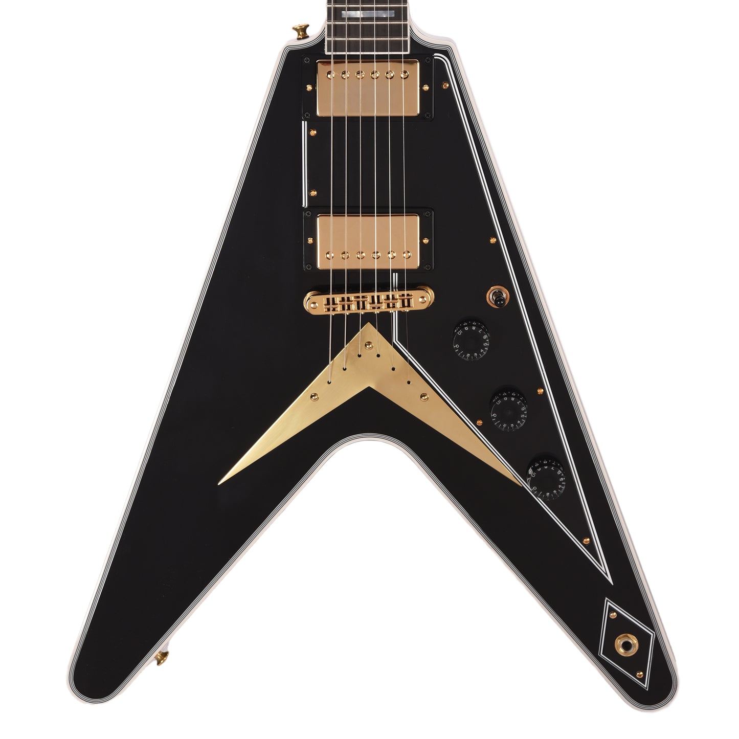 Gibson Custom Shop Flying V Custom Ebony Gloss w/Ebony Fingerboard