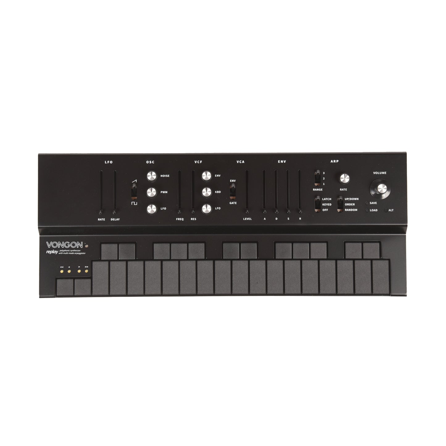 Vongon Replay 6-Voice Virtual Analog Synthesizer Black