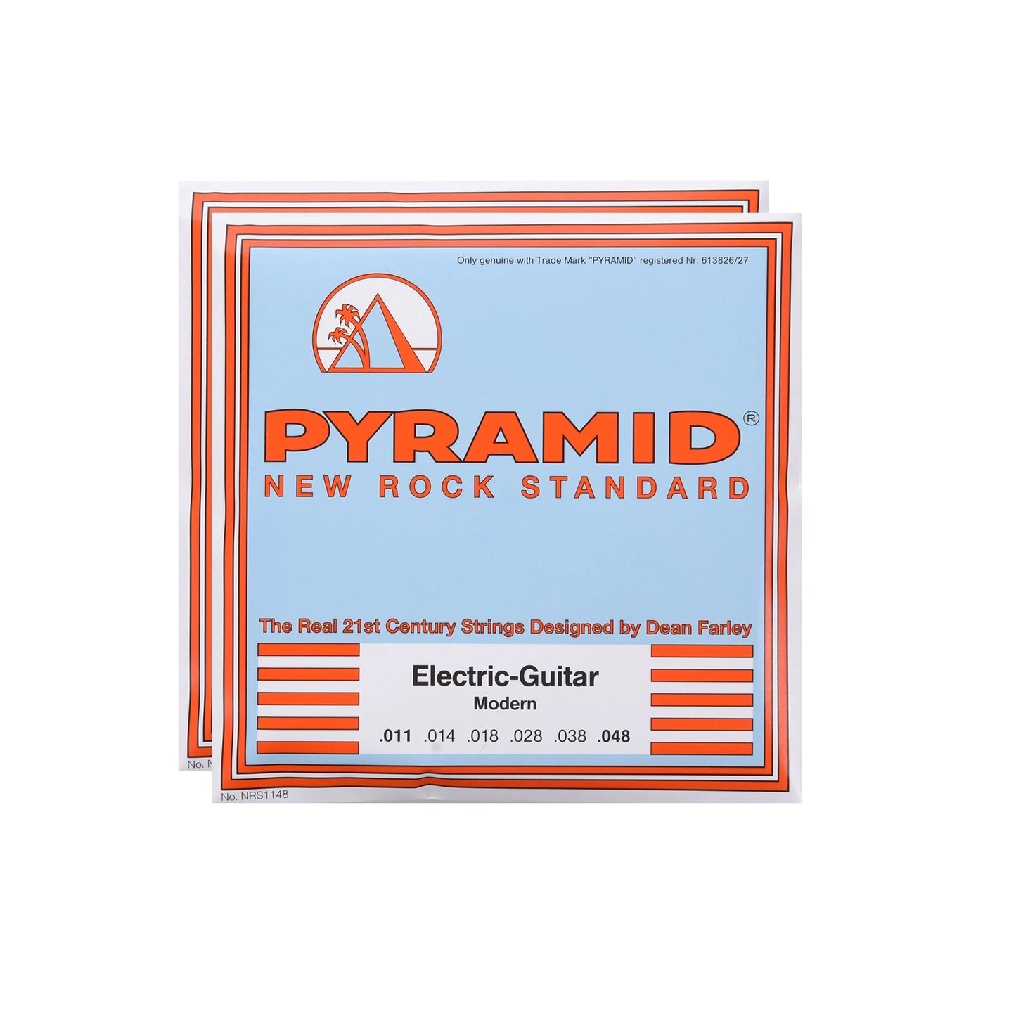 Pyramid New Rock Standard Electric Guitar Strings Modern 11-48 3 Pack Bundle