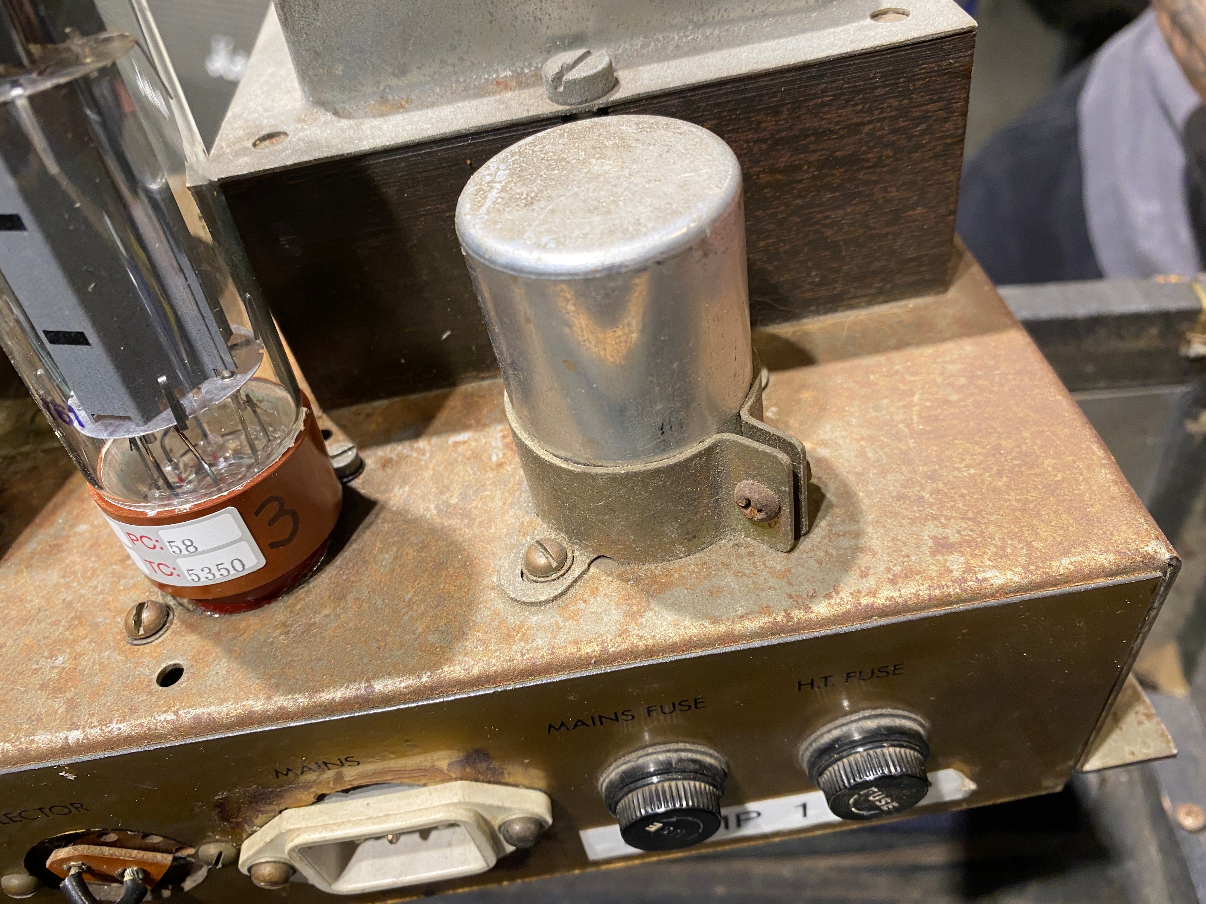 Marshall 68 Super PA White Rear Panel - Dave Amato of REO Speedwagon