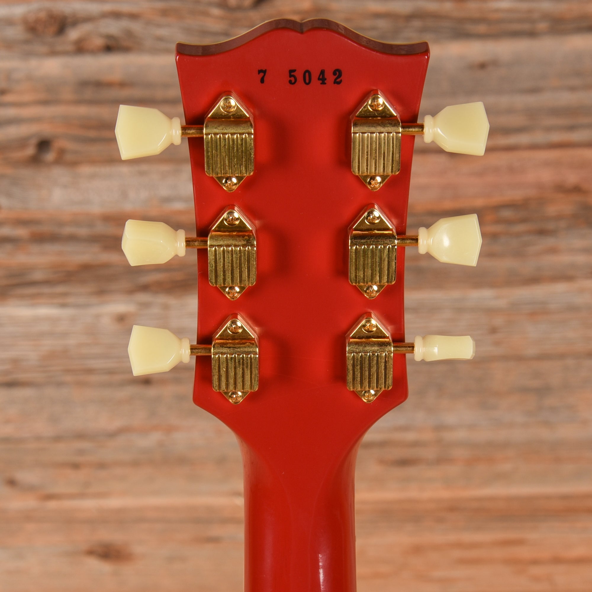 Gibson M2M Custom '57 Les Paul Custom Chambered VOS w/60 V2 Neck Heavy Antique Cardinal Red 2025