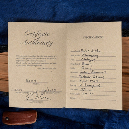 Atkin Essential 000 Natural