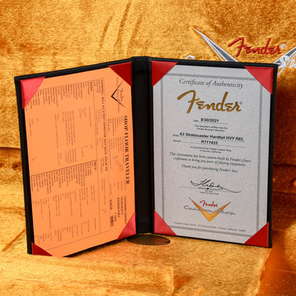 Fender Custom Shop Apprentice Built by George Ruiz '63 Stratocaster Hardtail Heavy Relic Aged Olympic White 2021