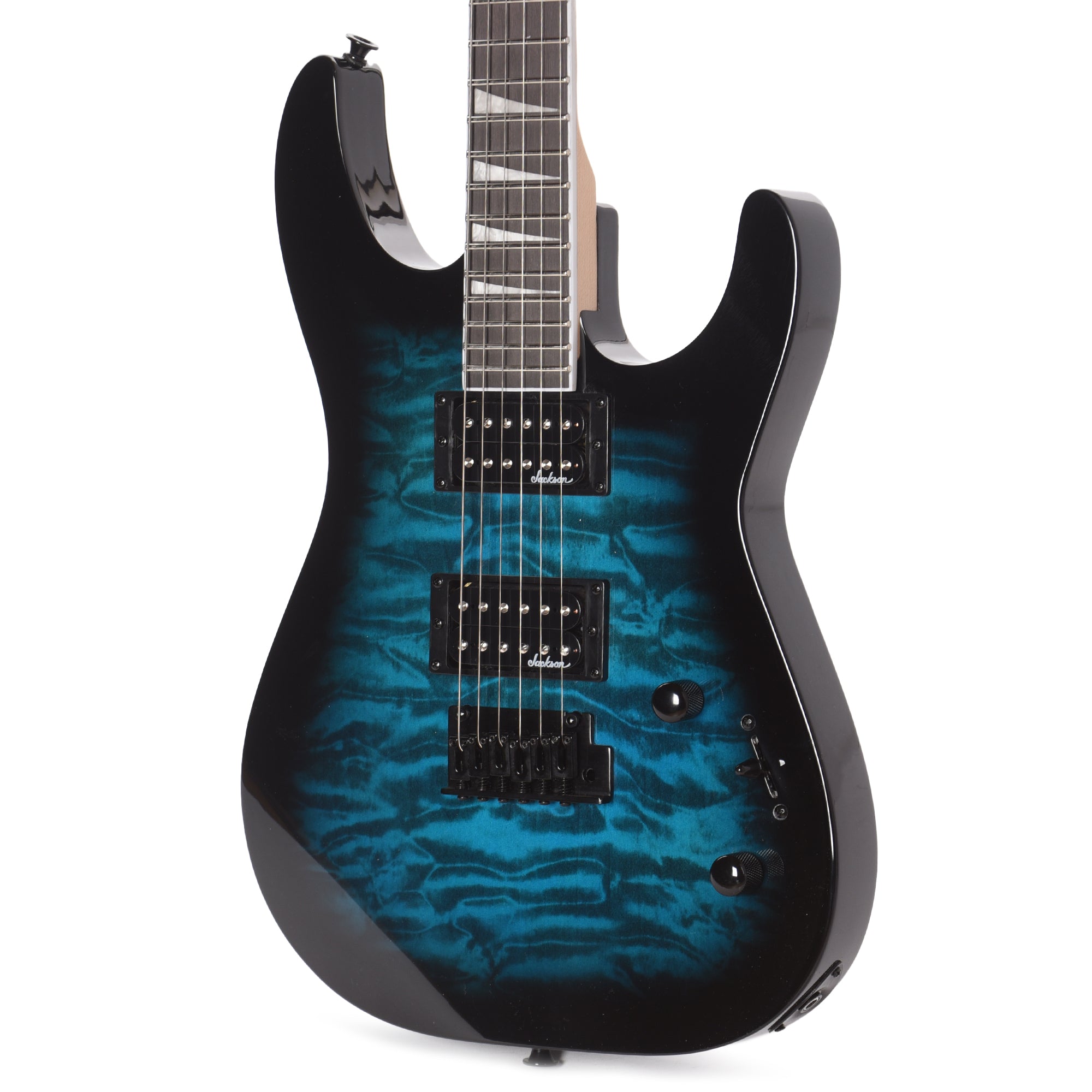 Jackson JS Series Dinky JS20 DKQ 2PT Transparent Blue Burst
