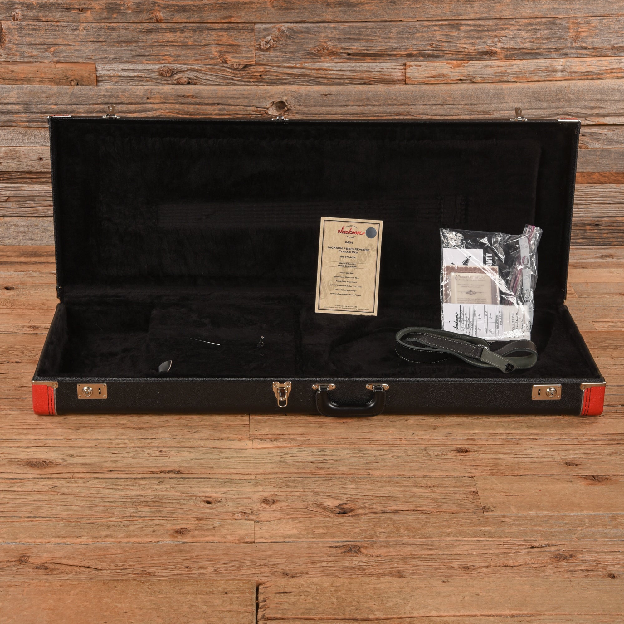 Jackson Custom Shop F-Bird Reverse Master Built by Mike Shannon Ferrari Red 2015