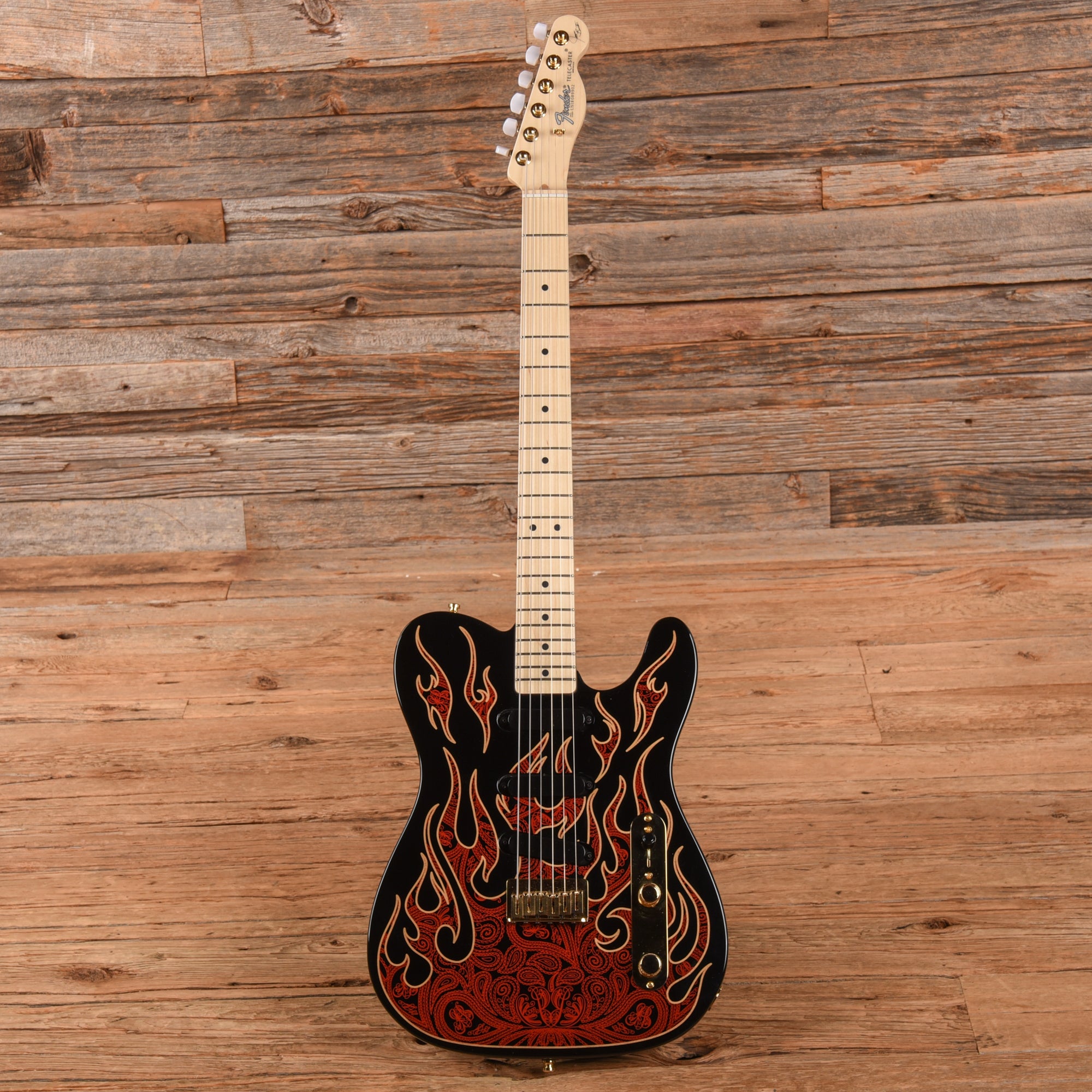 Fender Artist James Burton Telecaster Red Paisley Flames 2018