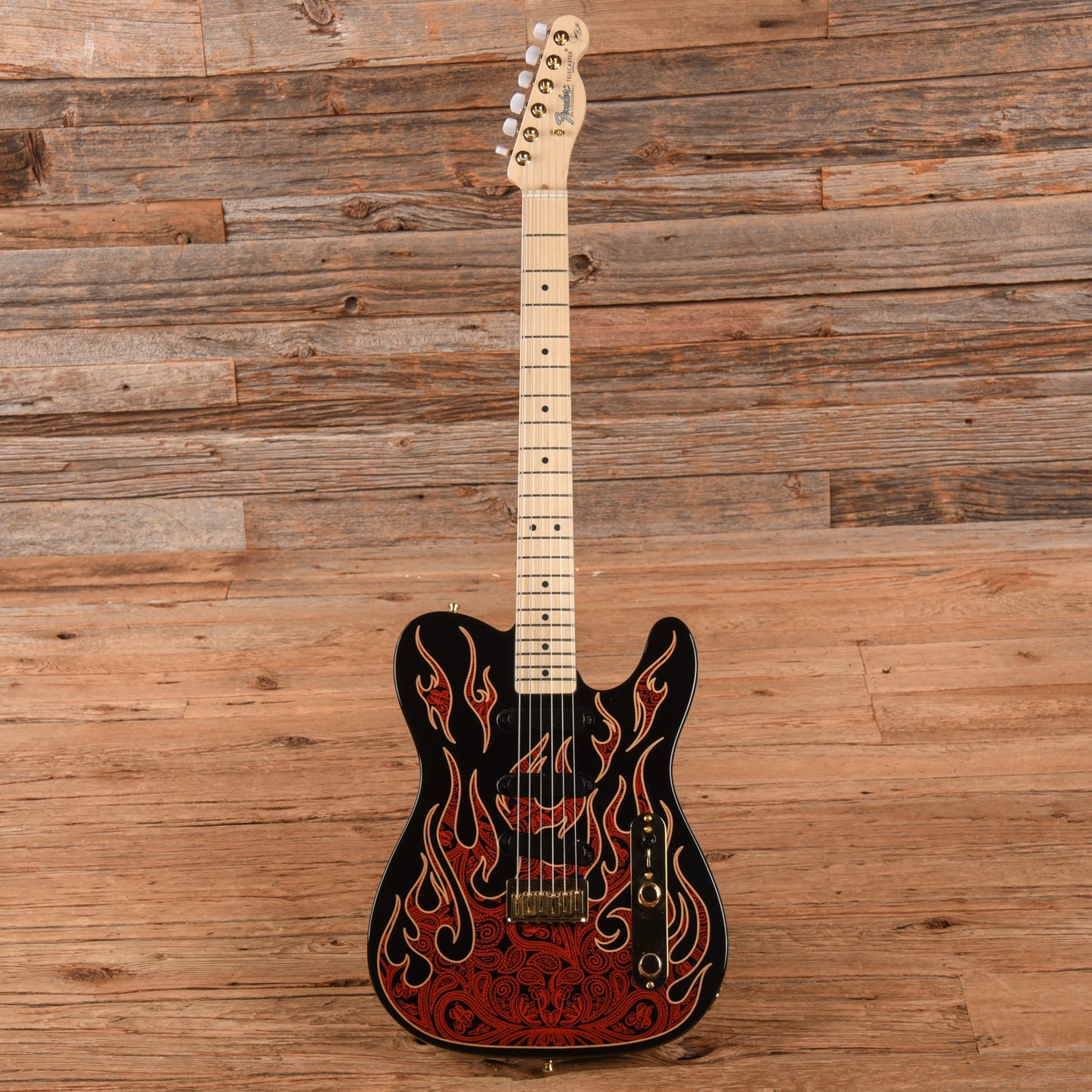 Fender Artist James Burton Telecaster Red Paisley Flames 2018