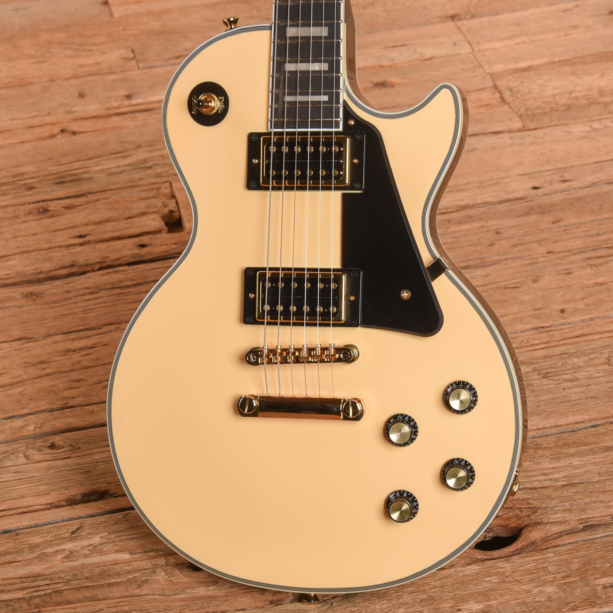 Epiphone Les Paul Custom Blackback Pro Antique Ivory 2021