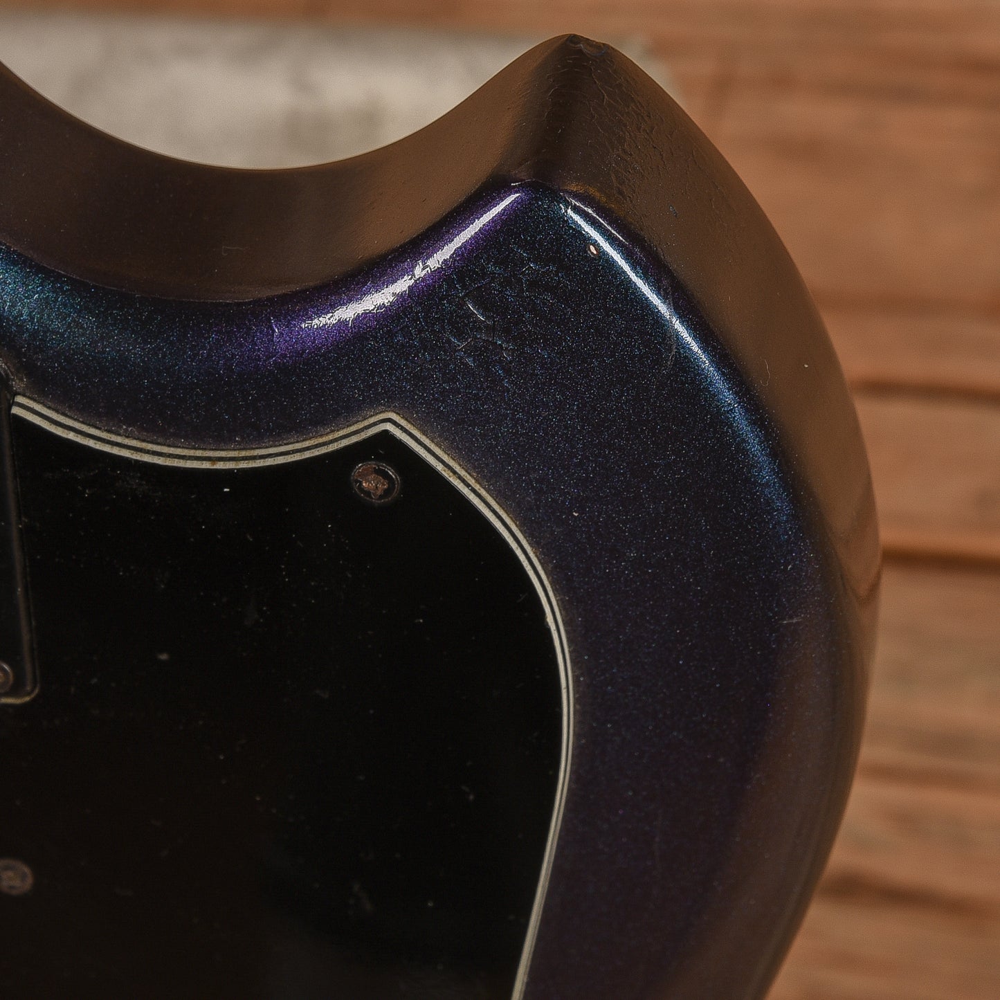 Guild S-100 Blue Sparkle Refin w/ Flames 1973