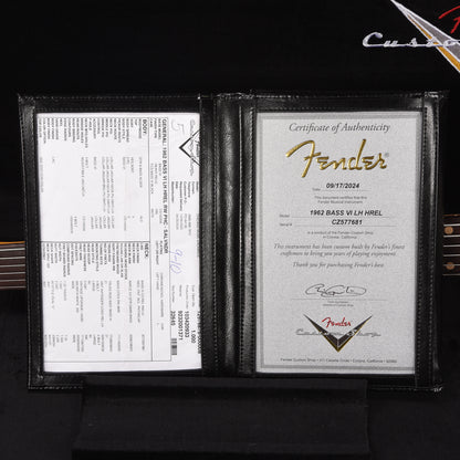 Fender Custom Shop 1962 Bass VI Heavy Relic Super Aged Lavender LEFTY